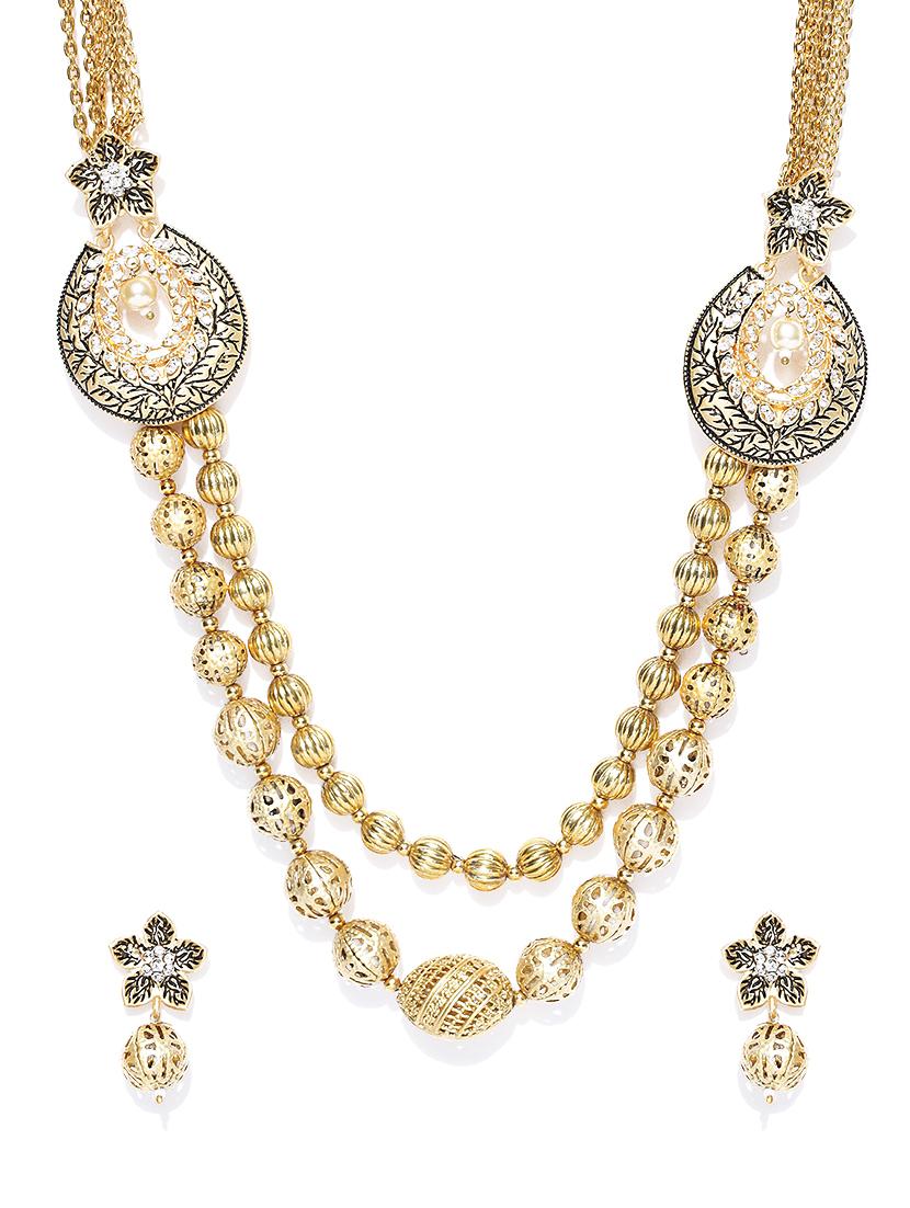 gold plated long necklace - 16811623 - Zoom Image - 3