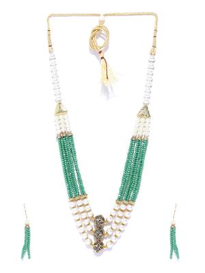 green gold plated short necklace - 16811637 - Standard Image - 3