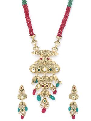 gold metal bridal necklace - 16811694 - Standard Image - 3