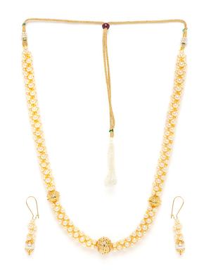 gold metal short necklace - 16811702 - Standard Image - 3