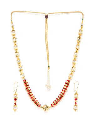 gold metal short necklace - 16811704 - Standard Image - 3
