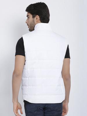 white solid quilted jacket - 16812621 - Standard Image - 3