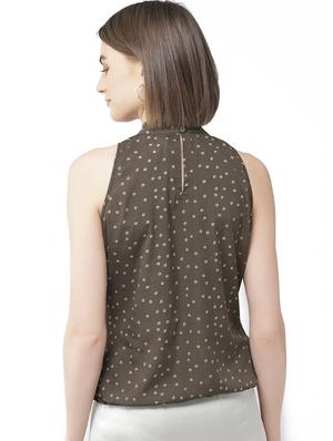 tie up neck blouson top - 16813659 - Standard Image - 3