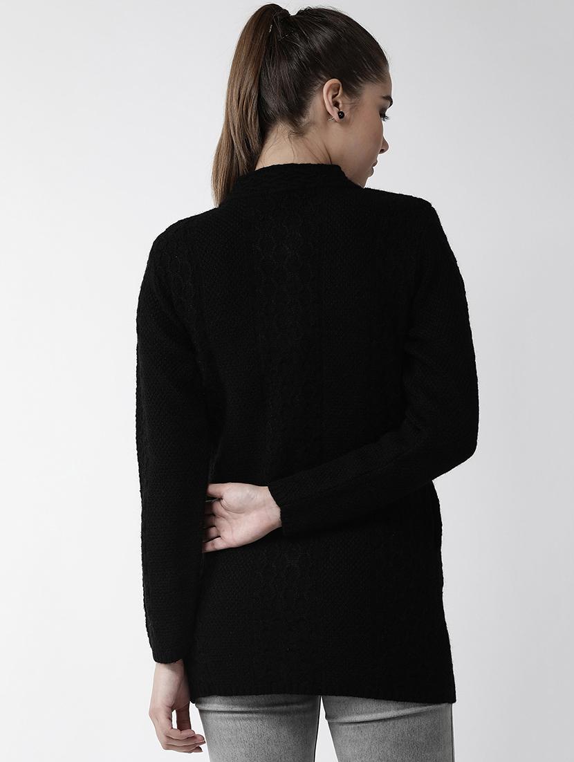 round neck wool cardigan - 16816069 - Zoom Image - 3
