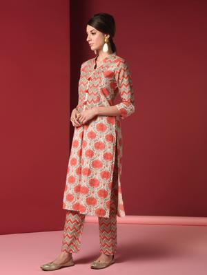 printed kurta pant set - 16816492 - Standard Image - 3