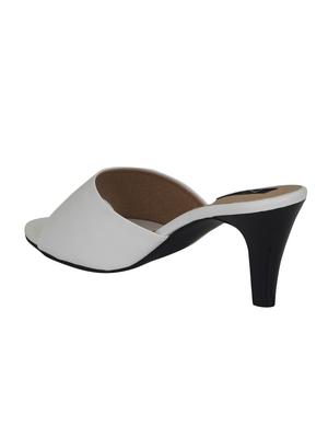 white slip on sandals - 16816996 - Standard Image - 3
