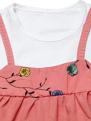 red cotton frock - 16817116 - Standard Image - 3