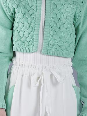 green cotton frock - 16817588 - Standard Image - 3