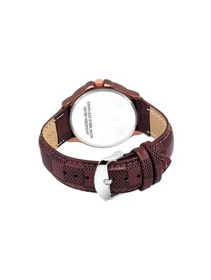 brown leatherette laptopbag with watch - 16818771 - Standard Image - 6