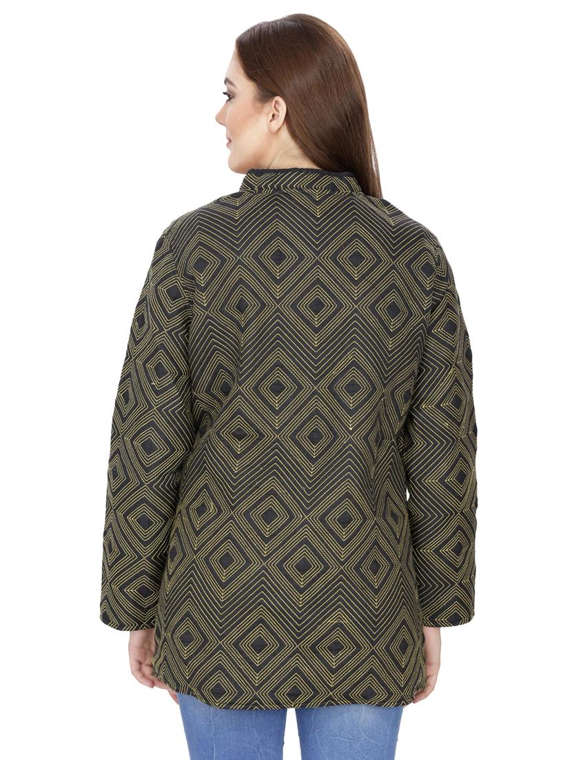 embroidered quilted & padded jacket - 16821454 - Zoom Image - 3