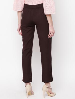 high rise flat front trouser - 16822214 - Standard Image - 3
