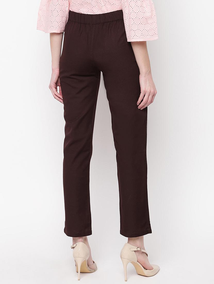 high rise flat front trouser - 16822214 - Zoom Image - 3