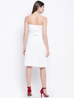 off shoulder a-line dress - 16822224 - Standard Image - 3