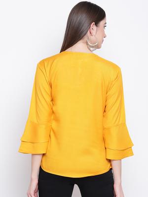 flute sleeves solid top - 16822304 - Standard Image - 3
