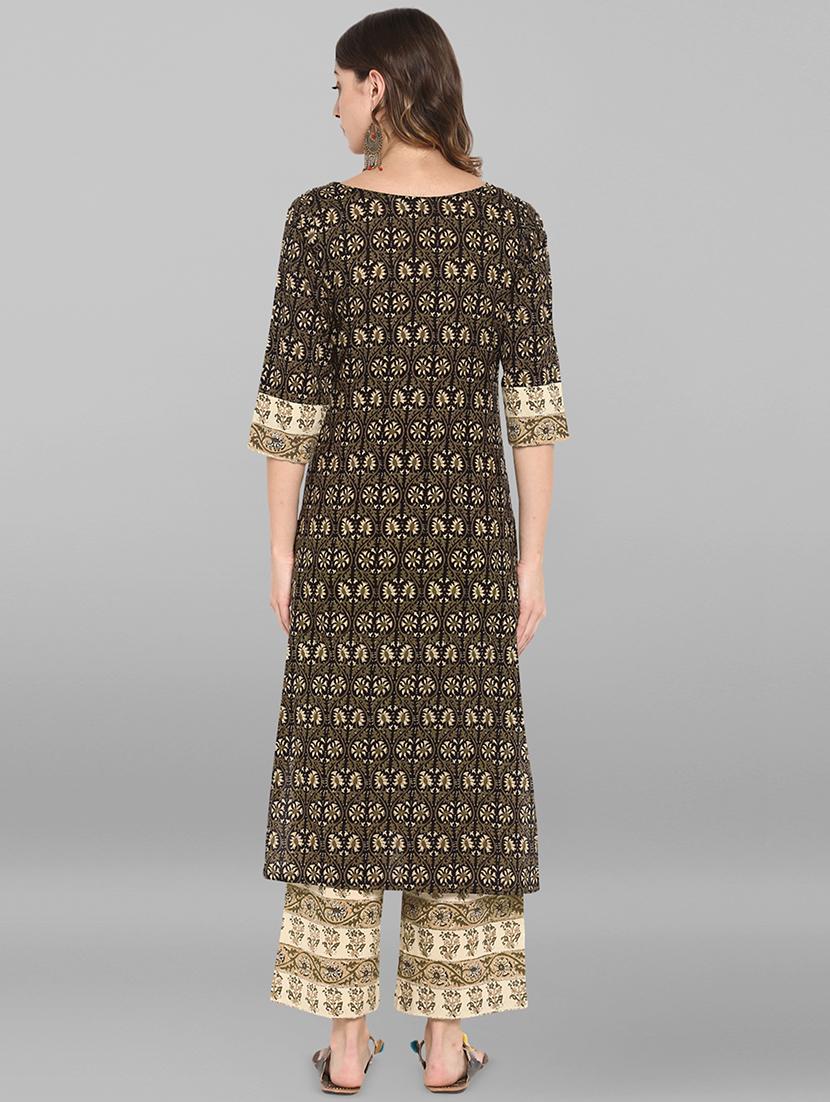 kalamkari kurta palazzo set - 16824459 - Zoom Image - 3