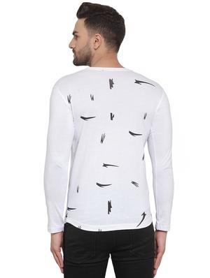 white typographic print t-shirt - 16824911 - Standard Image - 3
