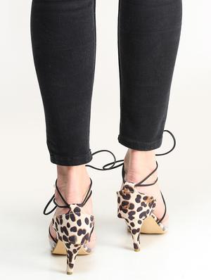 black lace-up sandals - 16824980 - Standard Image - 3