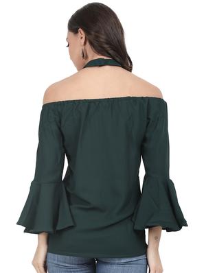 choker neck bell sleeved top - 16827538 - Standard Image - 3