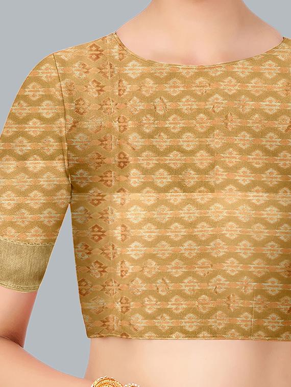 self design banarasi silk saree with blouse - 16829144 - Zoom Image - 3