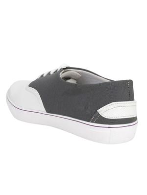 grey canvas lace up sneakers - 16829498 - Standard Image - 3