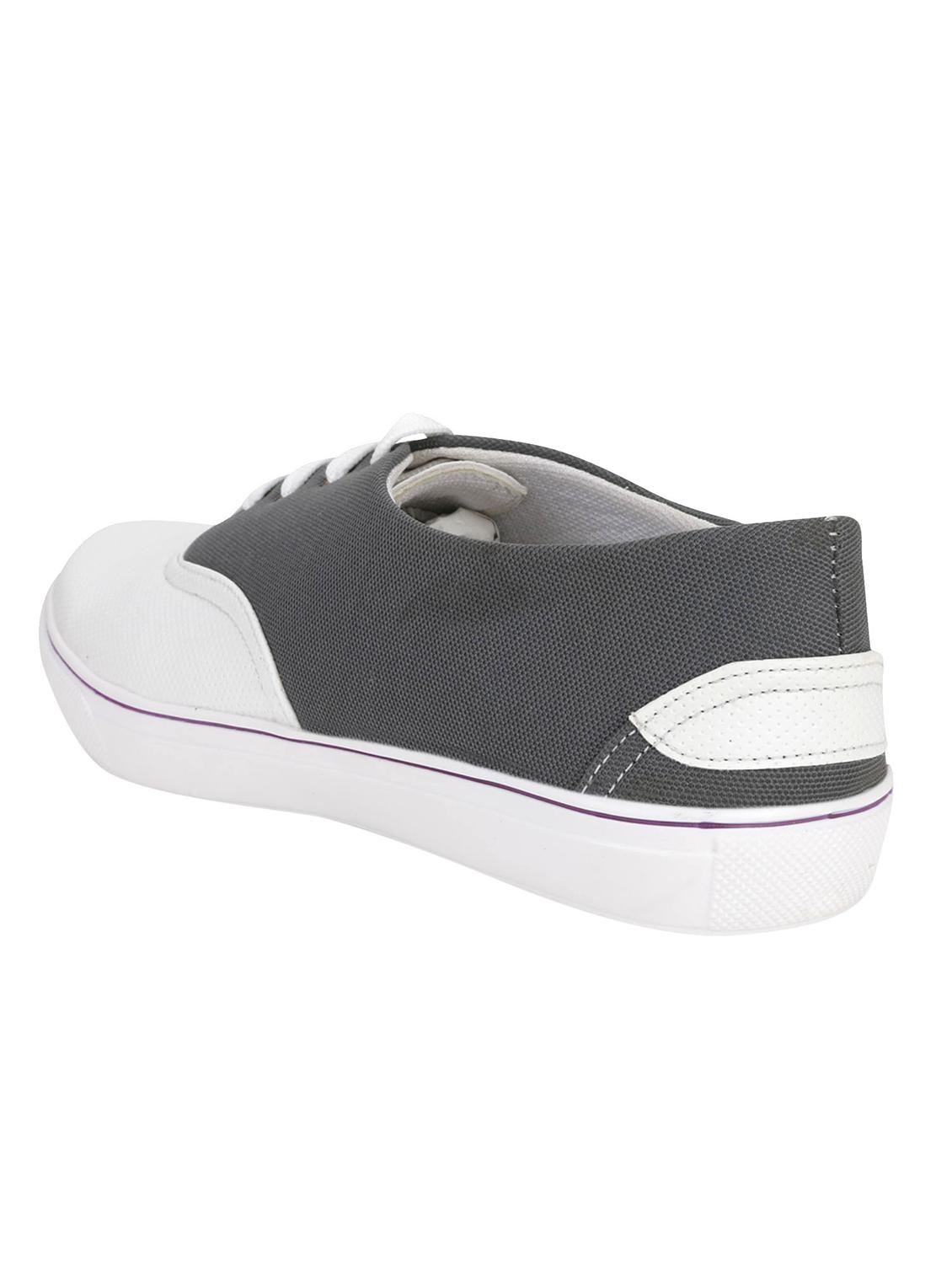 grey canvas lace up sneakers - 16829498 - Zoom Image - 3