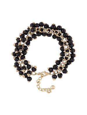 black metal links bracelet - 16831197 - Standard Image - 3