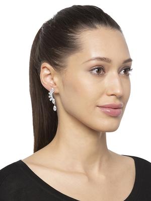 silver metal studs earring - 16831231 - Standard Image - 3