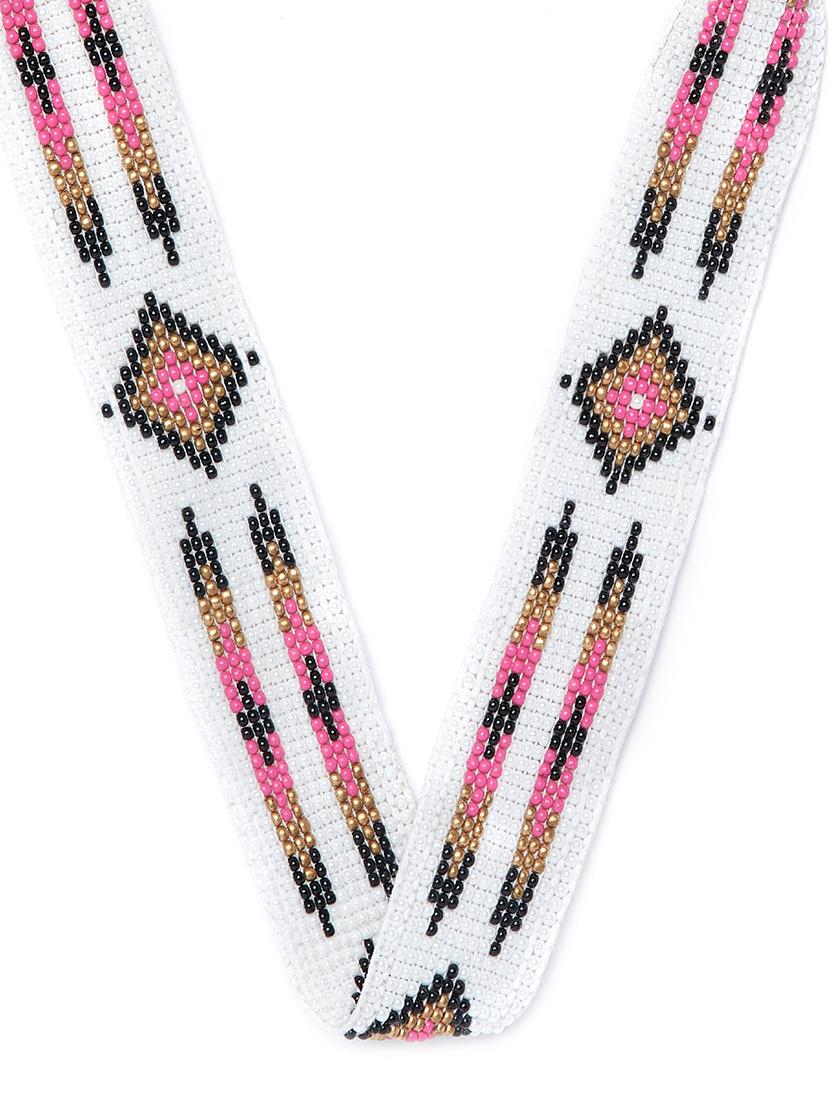 multi colored metal choker necklace - 16831976 - Zoom Image - 3