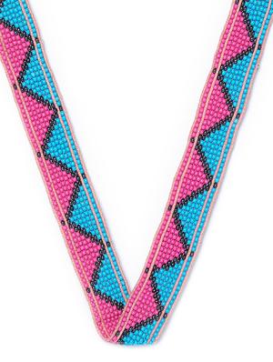 multi colored metal choker necklace - 16831979 - Standard Image - 3