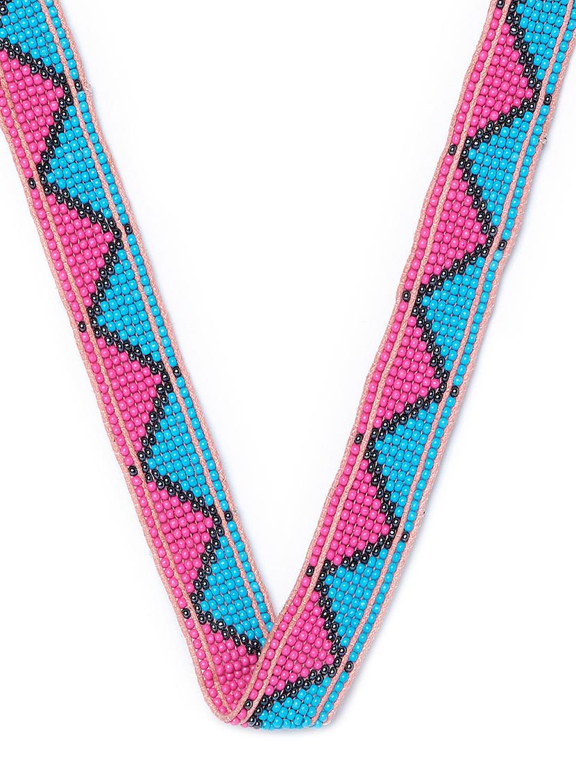 multi colored metal choker necklace - 16831979 - Zoom Image - 3