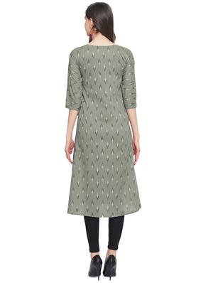 ikat print angrakha kurta - 16832972 - Standard Image - 3