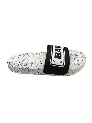 white rubber slip on flip flops - 16833066 - Standard Image - 3
