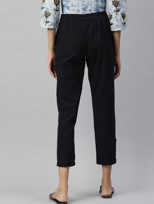 solid straight tapered pant - 16833294 - Standard Image - 3