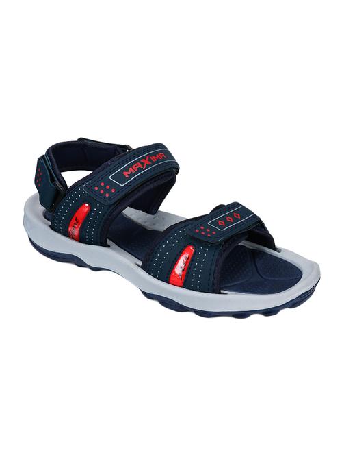 blue leatherette back strap floaters - 16834073 - Very Small Image - 1