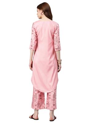 printed straight kurta - 16834161 - Standard Image - 3