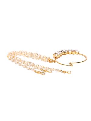 gold brass ring nose pin - 16839536 - Standard Image - 3