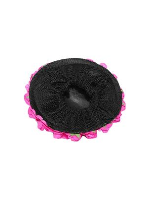 priyaasi designer pink roses flower design bun maker hair accessories for women - 16840358 - Standard Image - 3