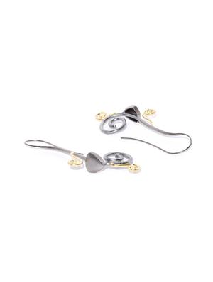 silver brass drop earring - 16840514 - Standard Image - 3