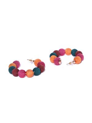 multi colored brass drop earring - 16841329 - Standard Image - 3