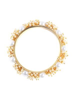 white gold tone brass bangle - 16842429 - Standard Image - 3
