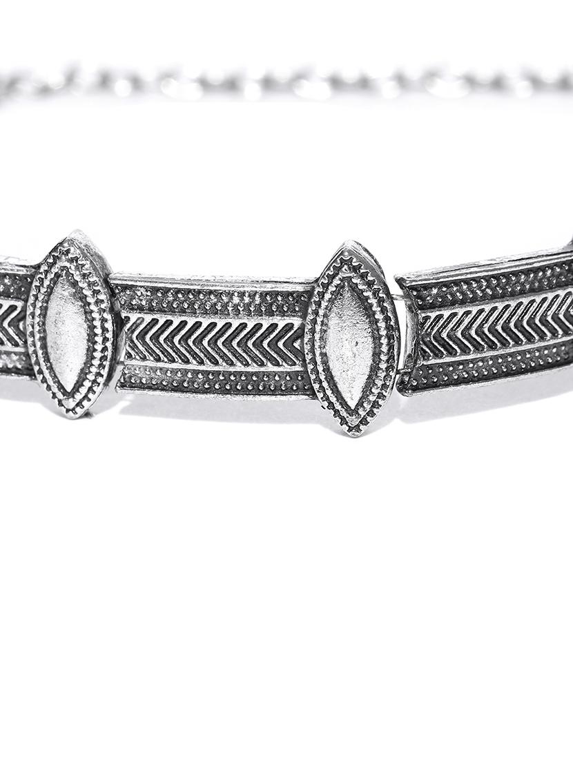 silver brass choker necklace - 16842485 - Zoom Image - 3