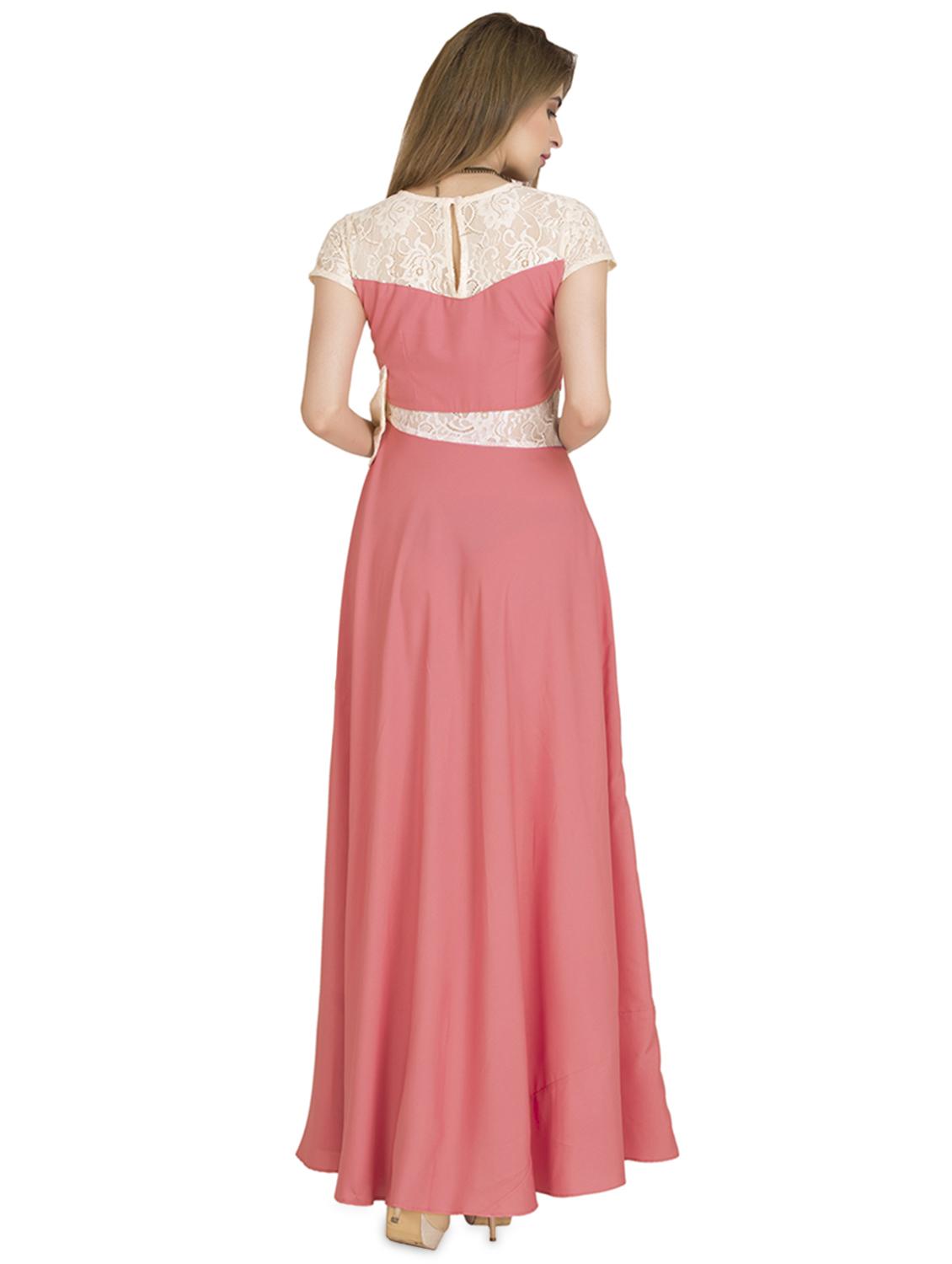 color block bow detail gown - 16843348 - Zoom Image - 3