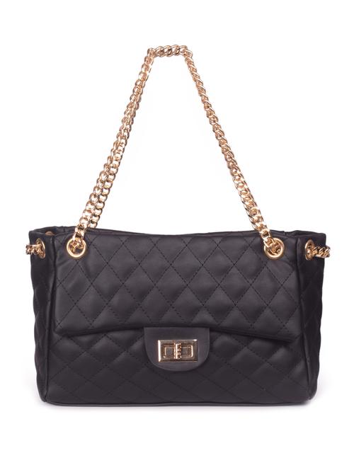 black leatherette regular handbag - 16843497 - Very Small Image - 1