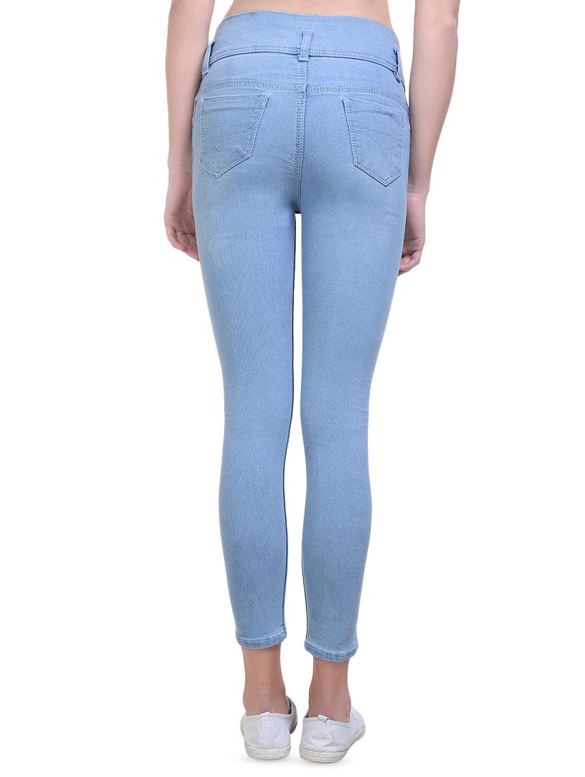 high rise distressed jeans - 16844100 - Zoom Image - 3