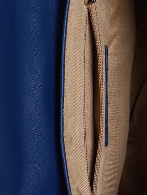 blue leatherette regular sling bag - 16845088 - Standard Image - 3