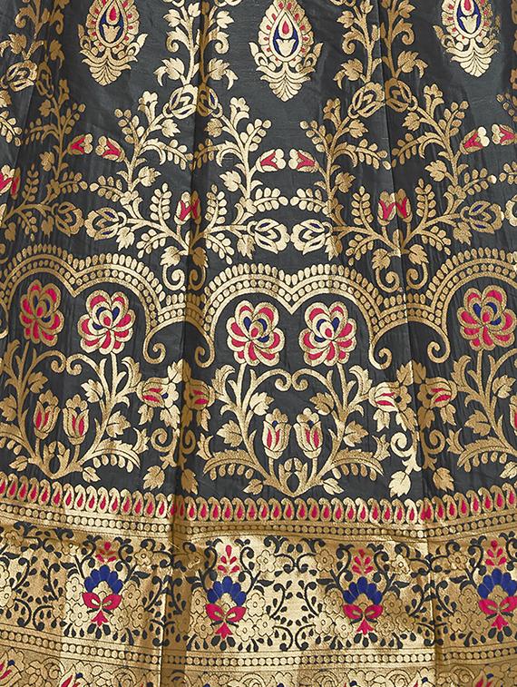 self design panelled lehenga - 16845431 - Zoom Image - 3