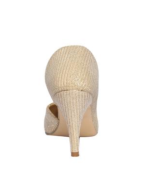 gold slip on pumps - 16849020 - Standard Image - 3