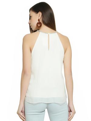 halter neck layered top - 16850280 - Standard Image - 3