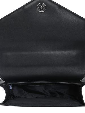 black leatherette regular sling bag - 16850553 - Standard Image - 3