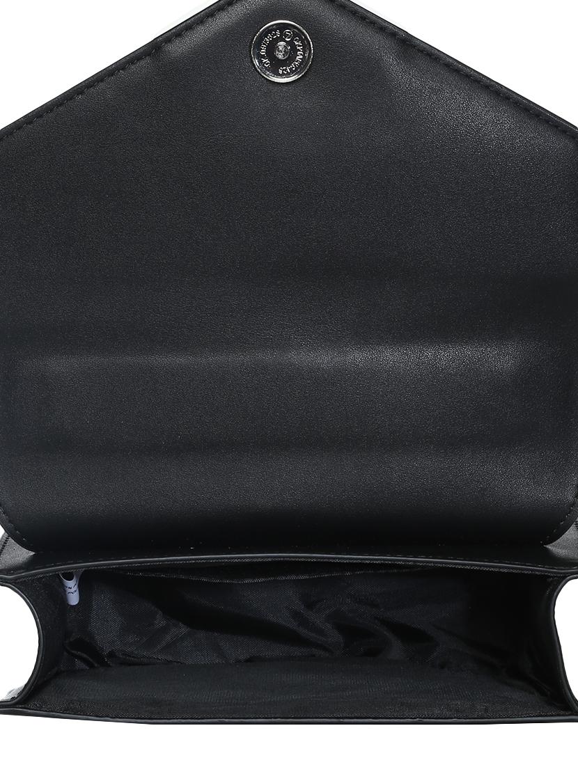 black leatherette regular sling bag - 16850553 - Zoom Image - 3
